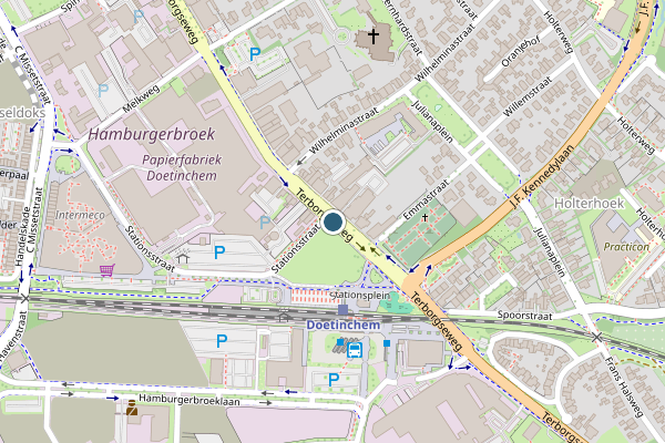 Politie-melding op Oude Terborgseweg, Doetinchem op 28 mei, kaart-overzicht