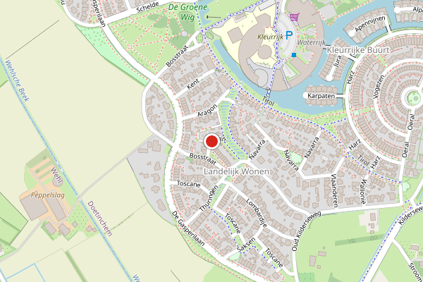 Brandweer-melding op Wallis, Doetinchem op 28 mei, kaart-overzicht