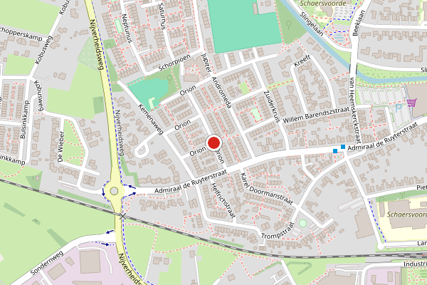 Brandweer-melding op Orion, Aalten op 29 mei, kaart-overzicht