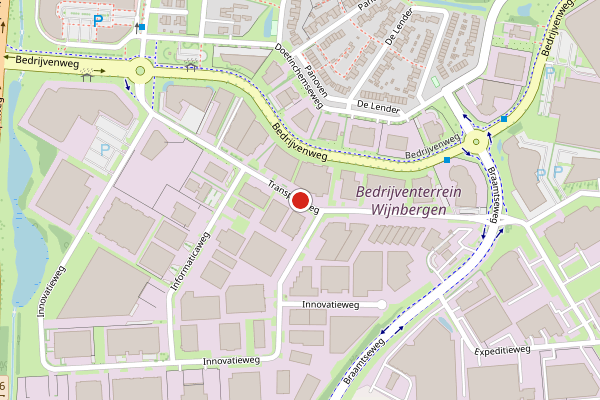 Brandweer-melding op Transportweg, Doetinchem op 29 mei, kaart-overzicht