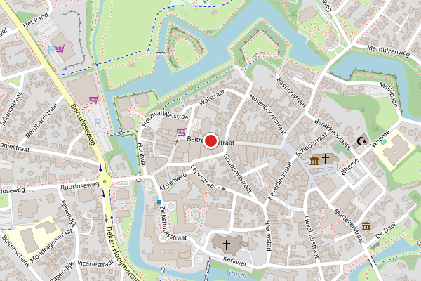 Brandweer-melding op Beltrumsestraat, Groenlo op 29 mei, kaart-overzicht