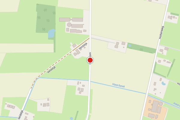 Brandweer-melding op Roosdom, Laren GE op 29 mei, kaart-overzicht