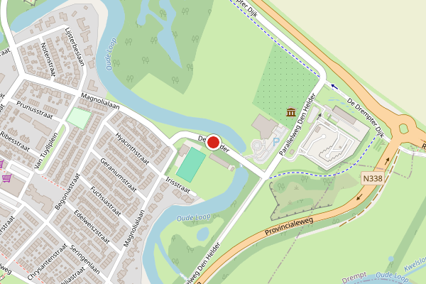 Brandweer-melding op Parallelweg Den Helder, Doesburg op 31 mei, kaart-overzicht
