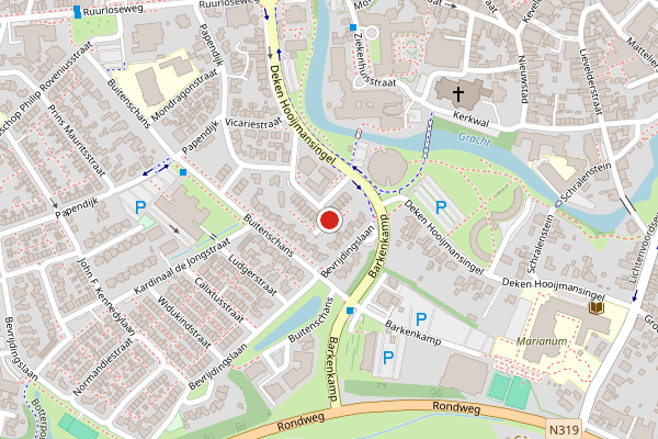 Brandweer-melding op Tramstraat, Groenlo op 31 mei, kaart-overzicht