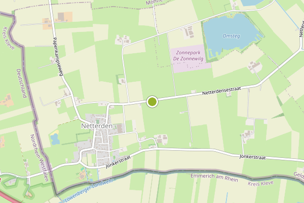 Ambulance-melding op Netterden op 31 mei, kaart-overzicht