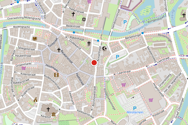 Brandweer-melding op Oudewand, Zutphen op 3 juni, kaart-overzicht