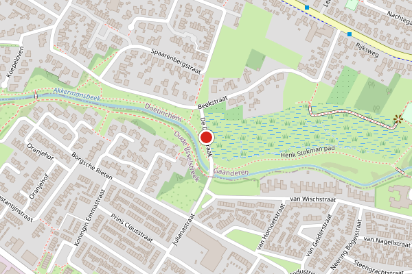Brandweer-melding op de Doorbraak, Gaanderen op 29 april, kaart-overzicht