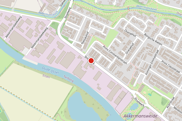 Brandweer-melding op IJsselweg, Terborg op 29 april, kaart-overzicht