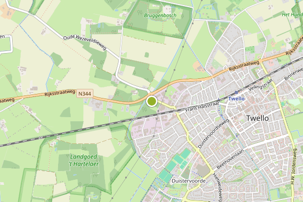Ambulance-melding op Voorst op 3 juni, kaart-overzicht