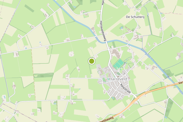 Ambulance-melding op Harreveld op 5 juni, kaart-overzicht