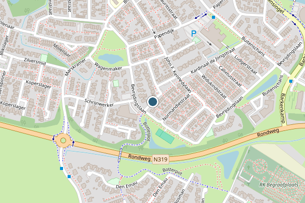 Politie-melding op Kardinaal de Jongstraat, Groenlo op 1 mei, kaart-overzicht