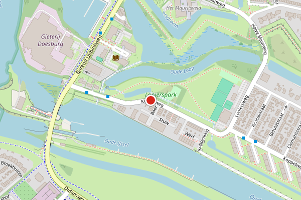 Brandweer-melding op Koppelweg, Doesburg op 8 juni, kaart-overzicht