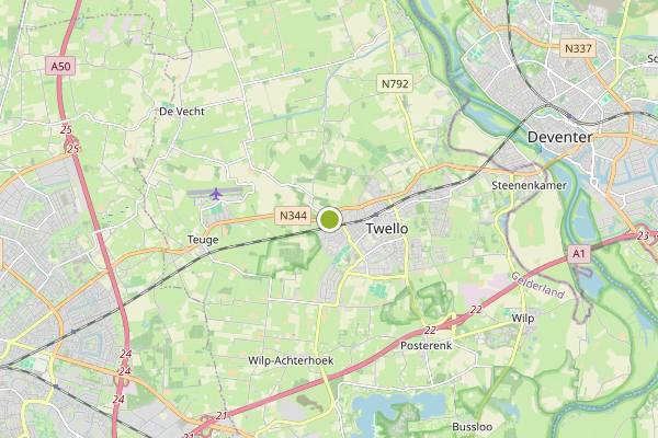 Ambulance-melding op Voorst op 8 juni, kaart-overzicht