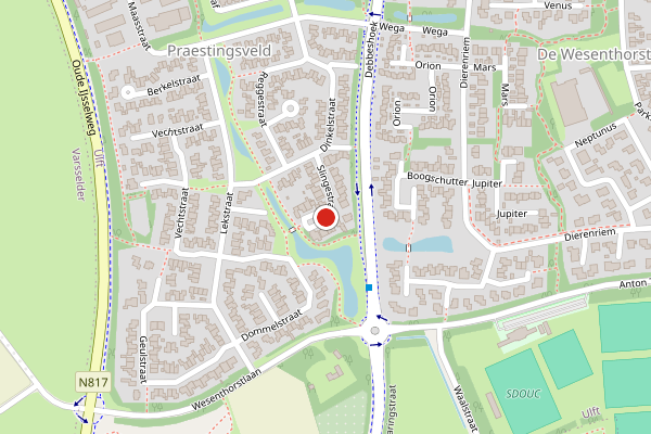 Brandweer-melding op Slingestraat, Ulft op 10 juni, kaart-overzicht