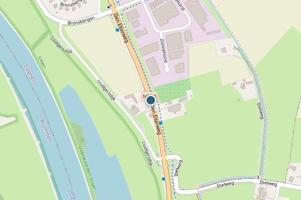 Politie-melding op Den Elterweg, Zutphen op 10 juni, kaart-overzicht