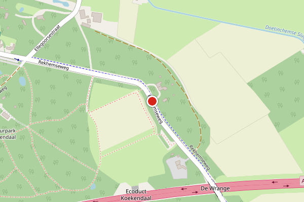 Brandweer-melding op Rekhemseweg, Doetinchem op 11 juni, kaart-overzicht