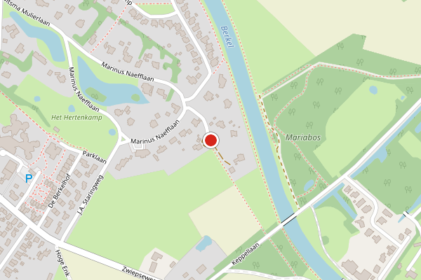 Brandweer-melding op Marinus Naefflaan, Lochem op 3 mei, kaart-overzicht