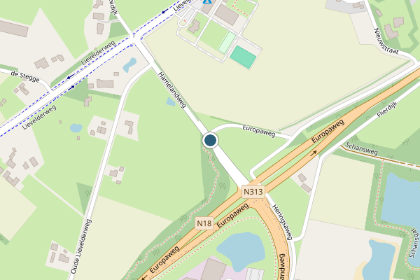 Politie-melding op Hamelandweg, Lievelde op 13 juni, kaart-overzicht