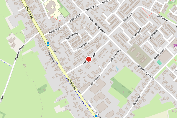 Brandweer-melding op Heuvelstraat, Silvolde op 13 juni, kaart-overzicht