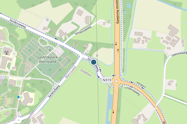Politie-melding op Warnsveld op 16 juni, kaart-overzicht