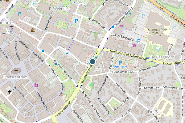 Politie-melding op Raadhuisstraat, Doetinchem op 16 juni, kaart-overzicht
