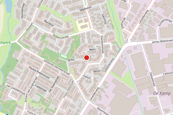 Brandweer-melding op Pluto, Lichtenvoorde op 17 juni, kaart-overzicht