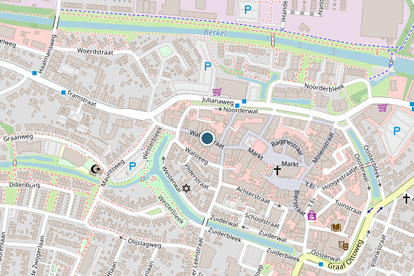 Politie-melding op Walderstraat, Lochem op 18 juni, kaart-overzicht