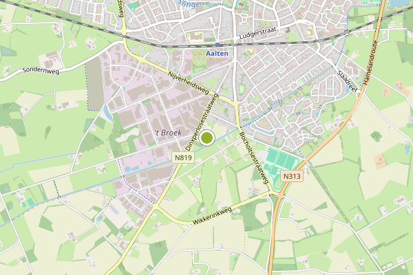 Ambulance-melding op Aalten op 19 juni, kaart-overzicht