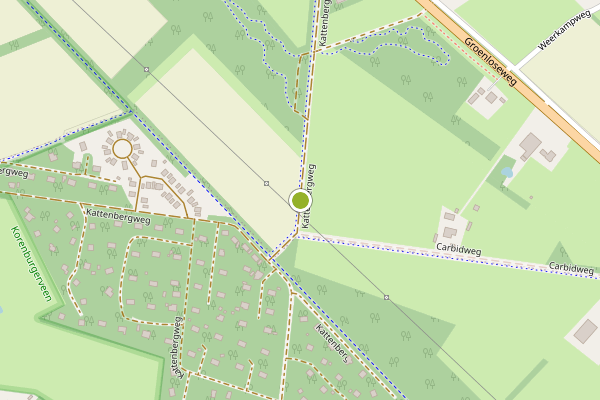 Ambulance-melding op Kattenbergweg, Winterswijk op 5 mei, kaart-overzicht