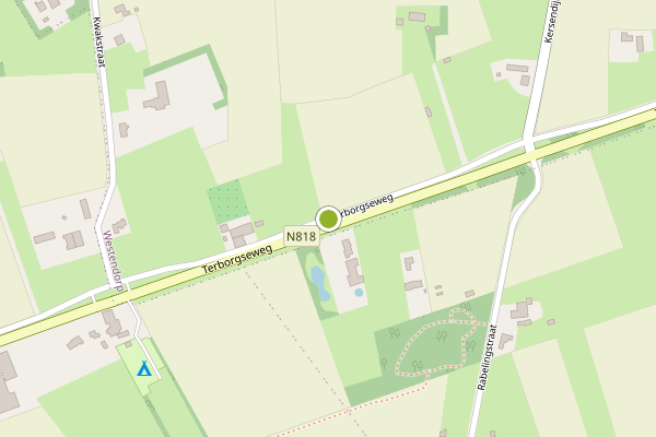Ambulance-melding op Terborgseweg, Westendorp op 22 juni, kaart-overzicht