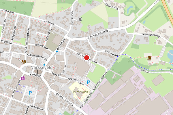 Brandweer-melding op van Pallandtstraat, Varsseveld op 23 juni, kaart-overzicht