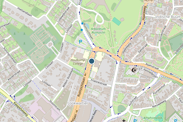 Politie-melding op Ruimzichtlaan, Doetinchem op 23 juni, kaart-overzicht