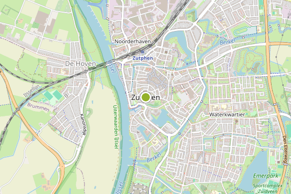 Ambulance-melding op Zutphen op 23 juni, kaart-overzicht
