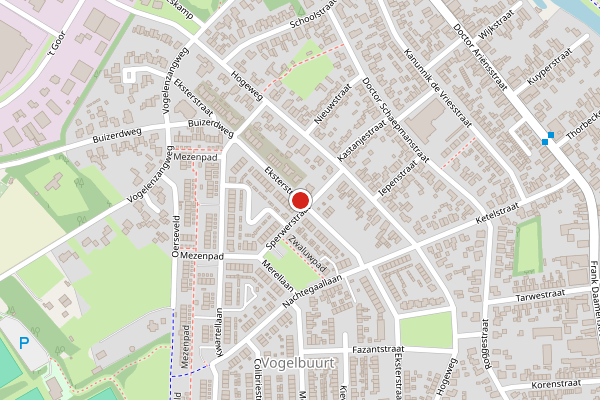 Brandweer-melding op Eksterstraat, Ulft op 23 juni, kaart-overzicht