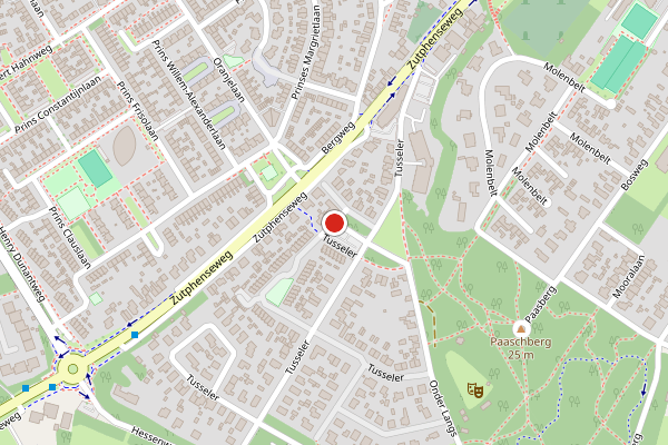 Brandweer-melding op Tusseler, Lochem op 6 mei, kaart-overzicht