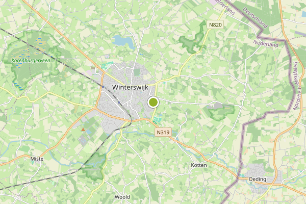 Ambulance-melding op Winterswijk op 25 juni, kaart-overzicht