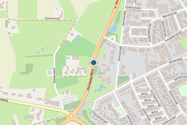 Politie-melding op Rondweg West, Winterswijk op 26 juni, kaart-overzicht